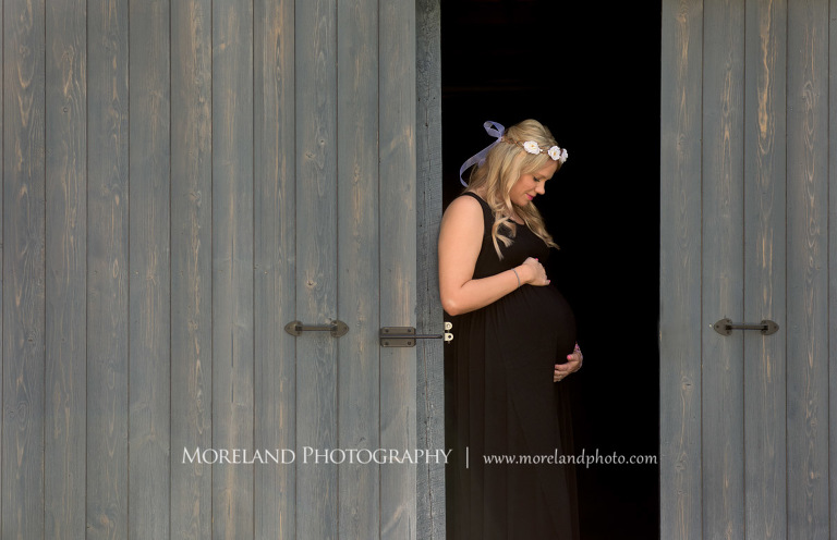 Pregnant woman holding her stomach, Nature Maternity, Atlanta Maternity Photographer, Maternity Photos Atlanta, Georgia Maternity Photography, Moreland Photography, Mike Moreland, Outdoor Maternity, Maternity on the River, 