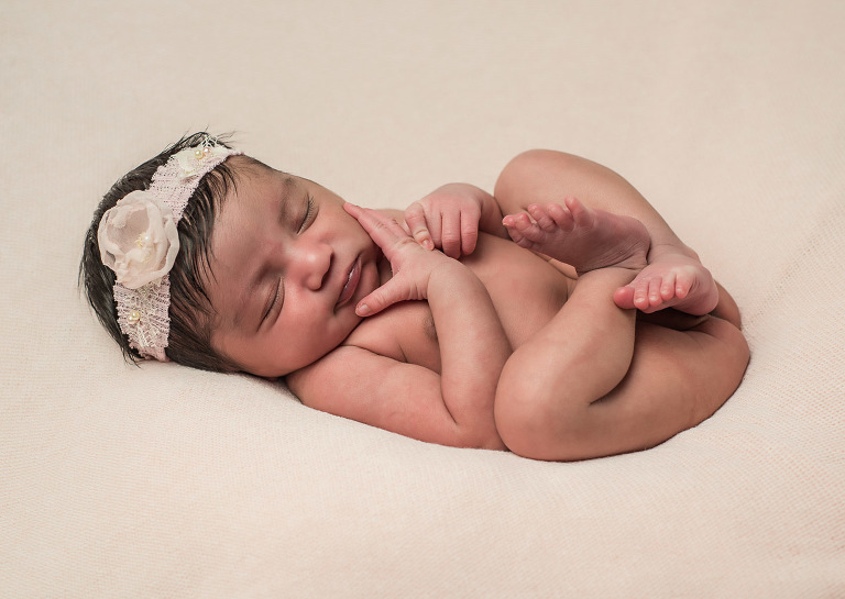 Atlanta Newborn Photographer, Atlanta Newborn Photography, Moreland Photography, Mike Moreland, Baby curled up asleep, little one, bundle of joy, newborn, little angel, tot, girl, kid, buttercup, innocent, happiness