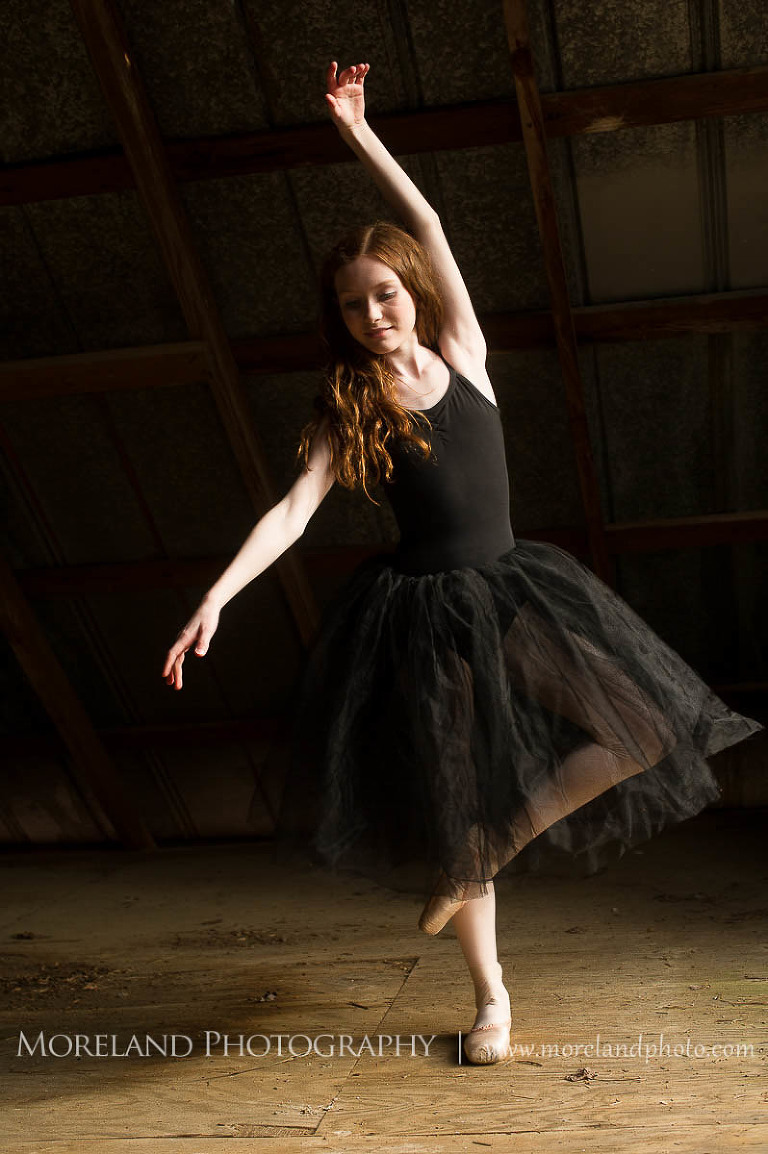 girl ballet dancer in black outfit dancing with shadows, Childen Ballet, Child Portraits, Atlanta Photgraphy, Moreland Photography, Roswell Portraits, ballet shoes, dancer, 