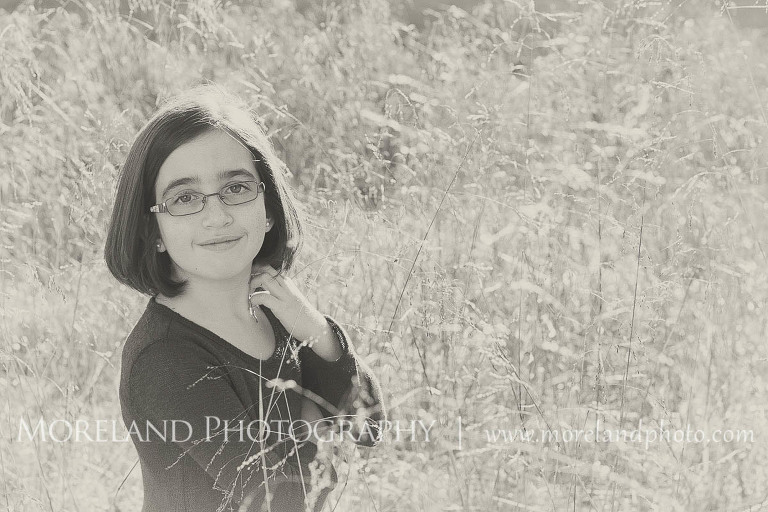 bland and white photo of little girl, Twin Portraits, Child Portraits, Atlanta Photgraphy, Moreland Photography, Roswell Portraits, twins, tall grass, sister, black and white,