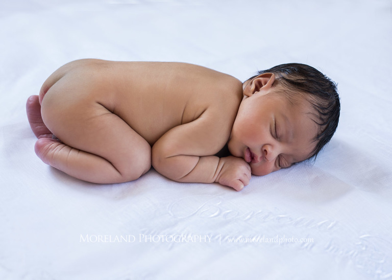 baby laying on white sheets, intimate newborn, Moreland Photography, atlanta newborn photography, newborn photographer atlanta, Puerto Rico newborn photography, 