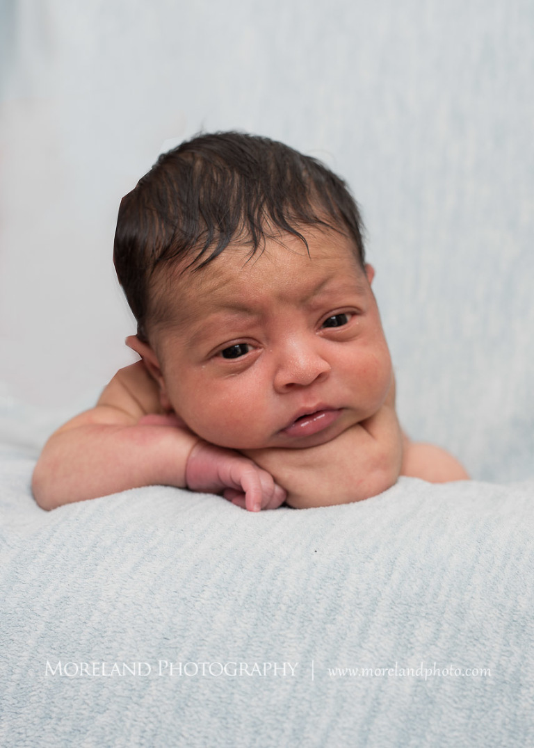 intimate newborn, baby posing on gray sheets, sleepy baby on blanket, adorable newborn, Moreland Photography, atlanta newborn photography, newborn photographer atlanta, Puerto Rico newborn photography, 